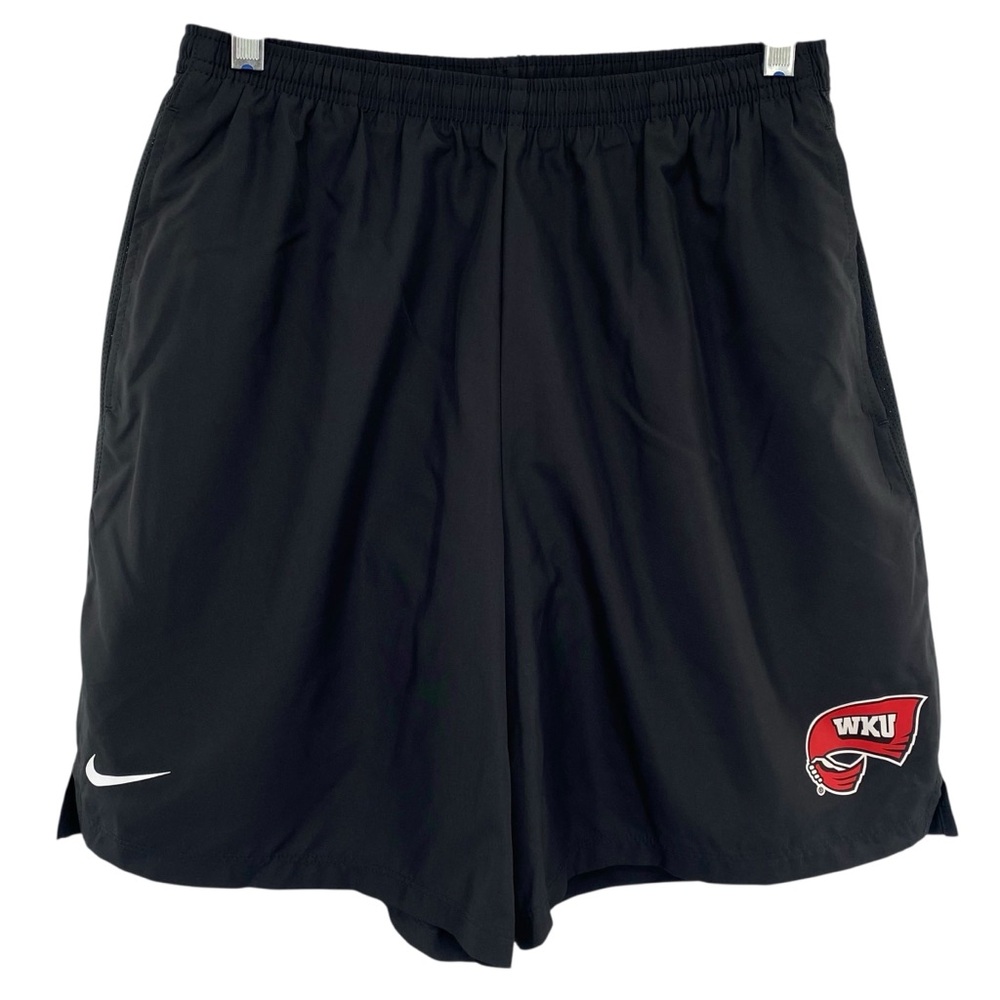 Nike Men’s Western Kentucky University WKU Black Dri-Fit Shorts Gym Athletic